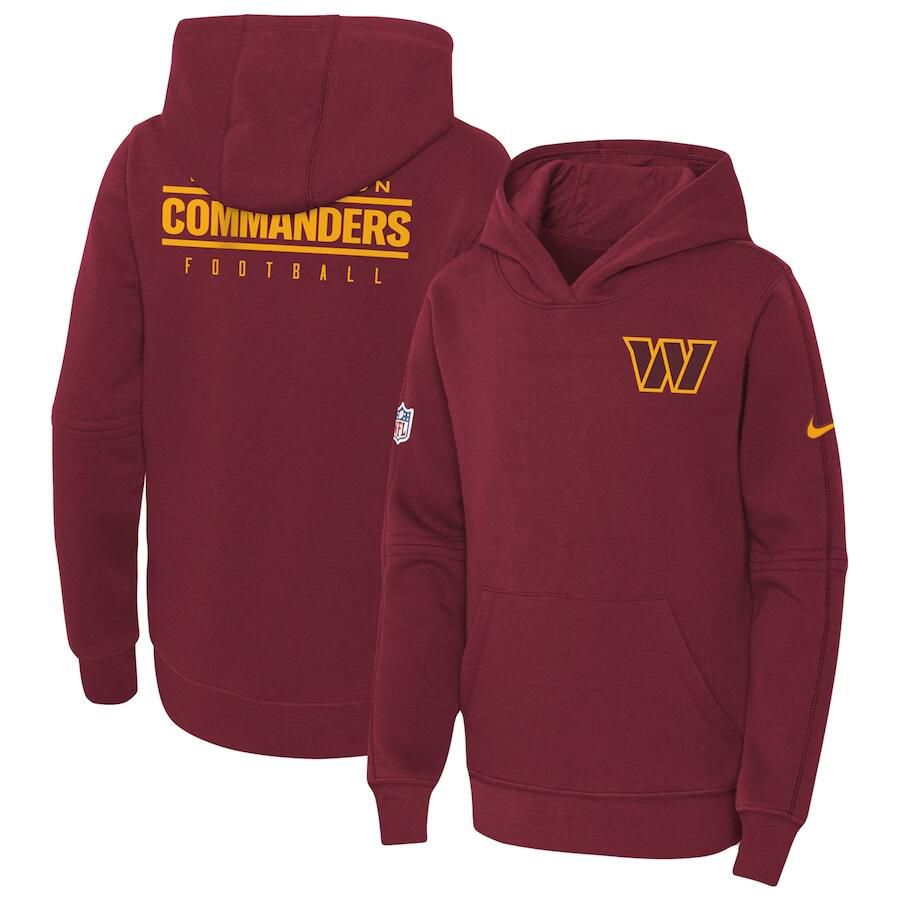 Youth 2023 NFL Washington Commanders red Sweatshirt style 1->washington commanders->NFL Jersey